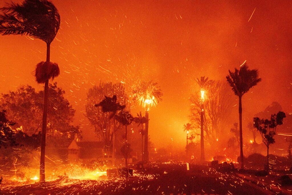 Multiple wildfires across southern California